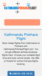 Mobile Screenshot of kathmandupokharaflight.com